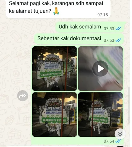 Pengiriman Papan Bunga Selamat Kemiri