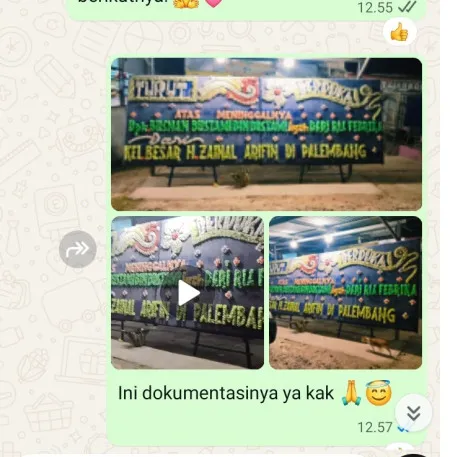 Pengiriman Papan Bunga Duka Kemiri