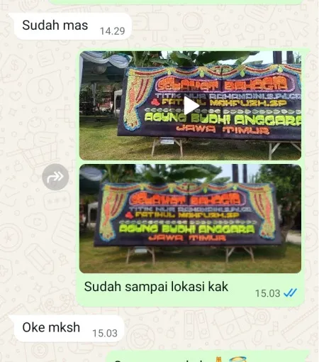 Pengiriman Papan Bunga Kemiri