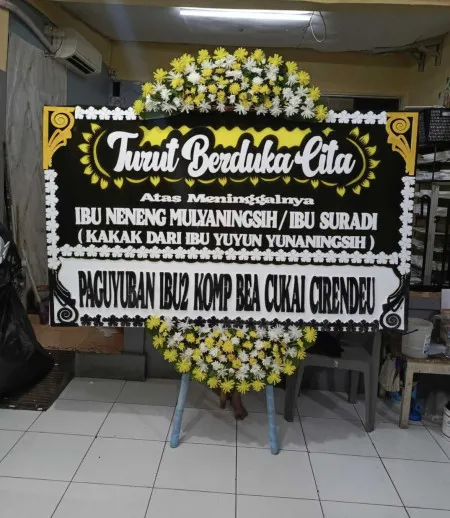 Papan Bunga Duka Kemiri